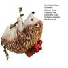Climbing Hedgehog Figurine Handmade Resin Hedgehog Statue Wall Animal Decoration for Home Garden Tree Fence