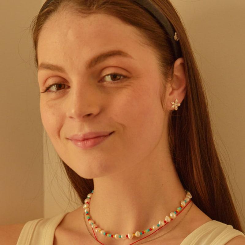 L’OMBRILLANT Heart Glitter Hairband (BLACK)