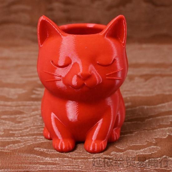 Cat Pen Holder, Cute Kitty Desk Organizer for Stationery Storage, Large Capacity Pencil Stand for Office Home, Creative Storage Box Gift