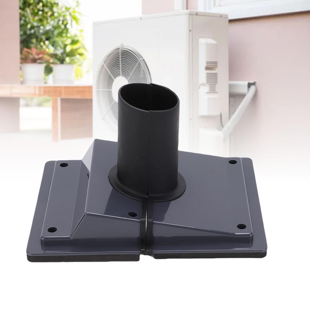 HVAC Wall Penetration Line Set Cover Kit Plastic Split AC Line Set Wall Cover with Soft Gasket for Indoor Outdoor   Conditioner