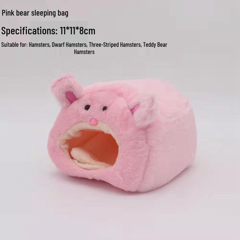 Hamster Cotton Hanging Nest - Winter Warm Bear Cub Design