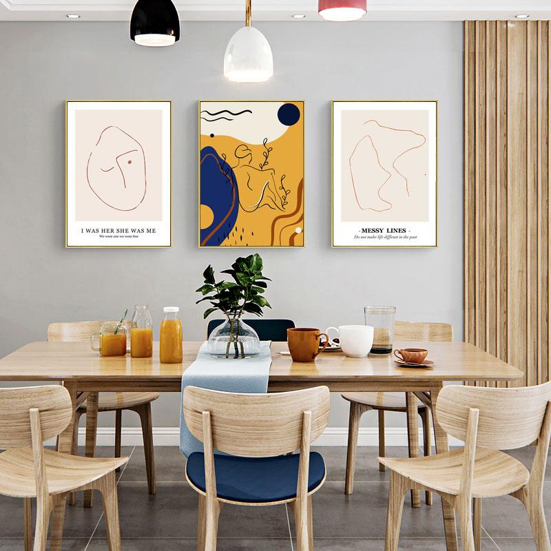 Sztuka Abstrakcyjna Linia Dziewczyna Rysunek Ciała Malarstwo Wystrój Domu Cytat Życiowy Druk Plakat Sztuka Minimalna Kwiaty Druk Galeria Ściana Sztuka Wystrój