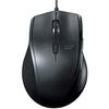 Sanwa Supply Silent Wired Blue LED Mouse (For Left Hand) 5 Buttons, Back/Forward Buttons, 5 Buttons, 2400dpi (4 Levels Switchable), Medium Size MA-BL1