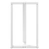 Vidaxl Nogi Do Stołu Barowego, 2 Szt., Białe, 60X35X(100-101) Cm, Stal