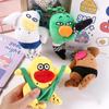 PP Cotton Sausage Mouth Plush Keychain Fluffy Ugly Doll Pendant  Jewelry