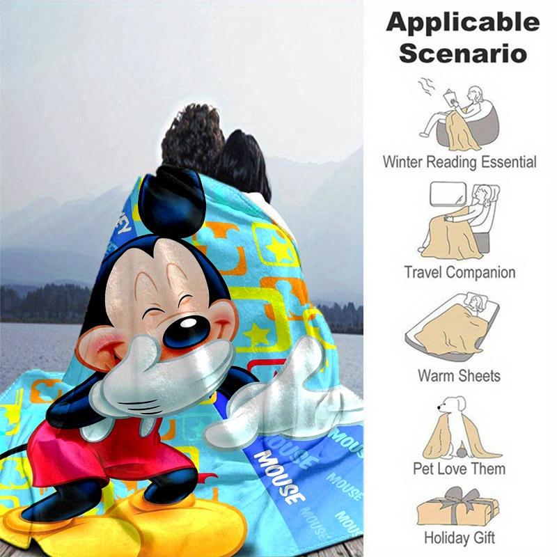 1 Stück, Mickey Maus Decke Weich & Gemütlich Überwurf für Heimdeko, Sofabezug, Reise