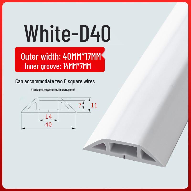 PVC Soft Wire Duct - Self-Adhesive, Durable, Invisible Cable Management Channel