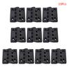10 Pcs Black Small Cabinet Butt Hinges Wooden Jewelry Box Hinges Mini Folding Hinges Replacement for Handicrafts