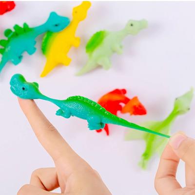 5-20 szt. Kolorowe Katapulty Palcowe Dinozaury Gry Dzieci Urodziny Baby Shower Upominek Świąteczny Karnawałowy Prezent