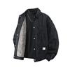 New Arrival Men's Plus Size Corduroy Jacket: XL Loose Fit, Trendy Lapel Shirt Style