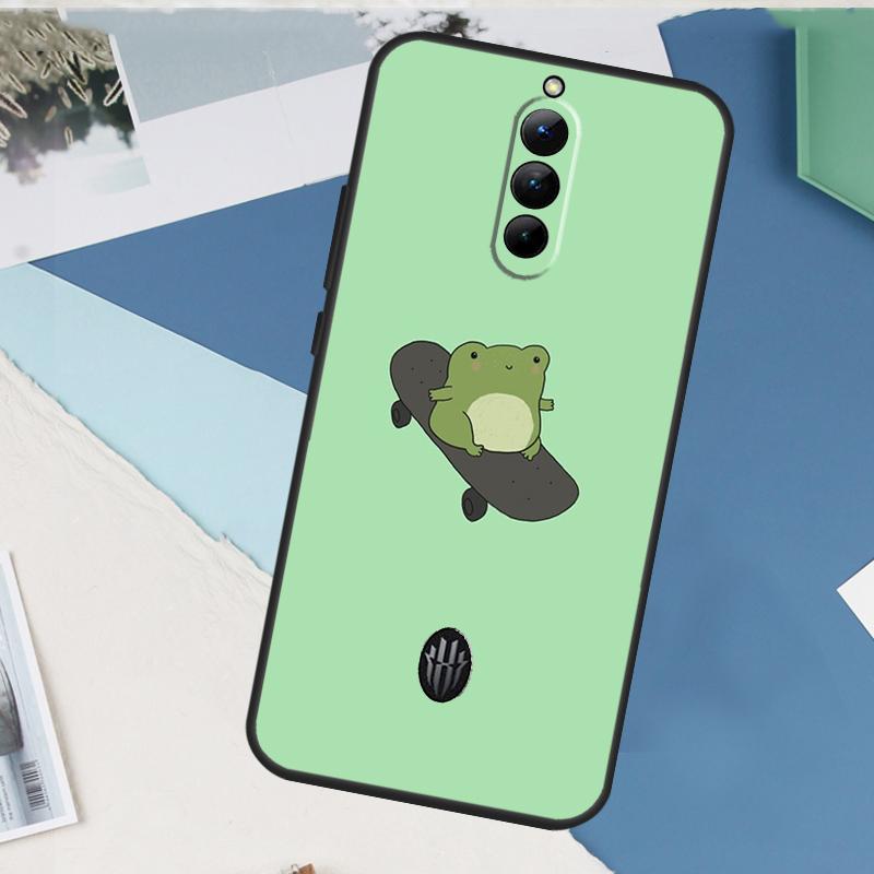 Frog Skateboard Cute Kawaii Case For ZTE Nubia Red Magic 10S 11 10 9 8 8S 9S Pro Plus 6 7 6S 7S Pro 5G 6R 10 Air Cover