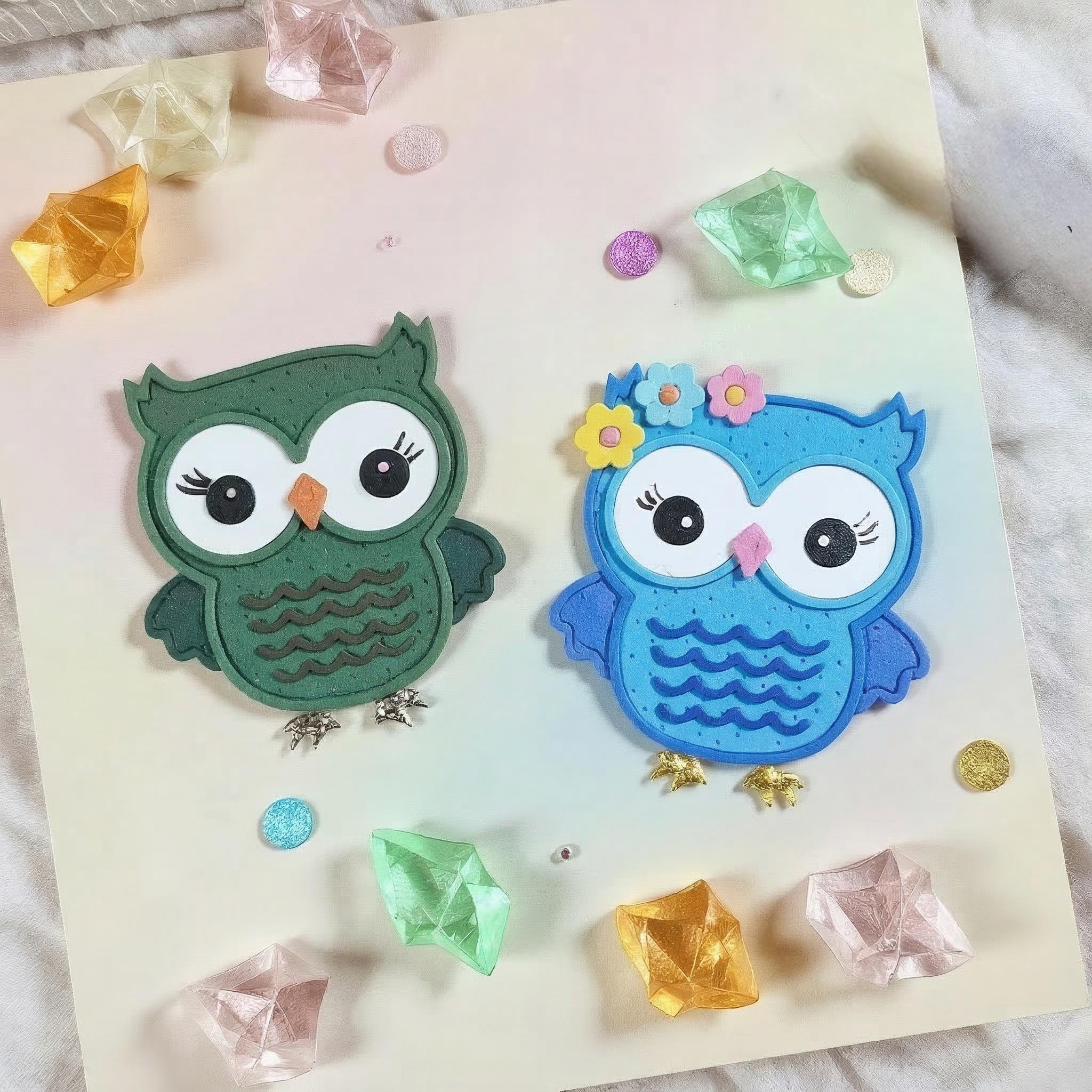 Owl Embossing Cutting Knife Mold Metal Cutting Dies DIY Etched Dies Craft Paper Card Making Scrapbooking Embossing dies