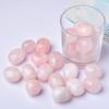Natural Rose Quartz Tumbled Stone Ornament - Mineral Specimen for Teaching and Popular Science, Gemstone Bathtub Decor.
