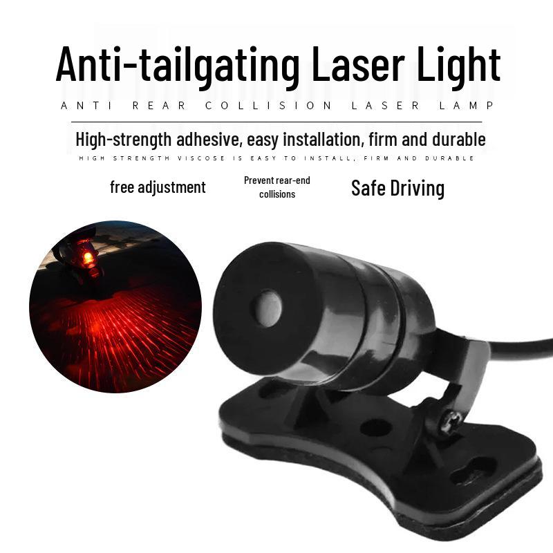 Car and Motorcycle Laser Fog Brake Light: Anti-Collision Rear Warning and Taillight Line Shape
