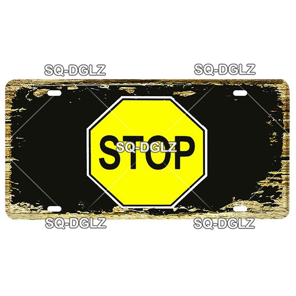 [SQ-DGLZ] Warning WiFi Camera License Plate Tin Sign Store Bar Wall Decoration Metal Sign Home Decor Painting Plaques Art Poster