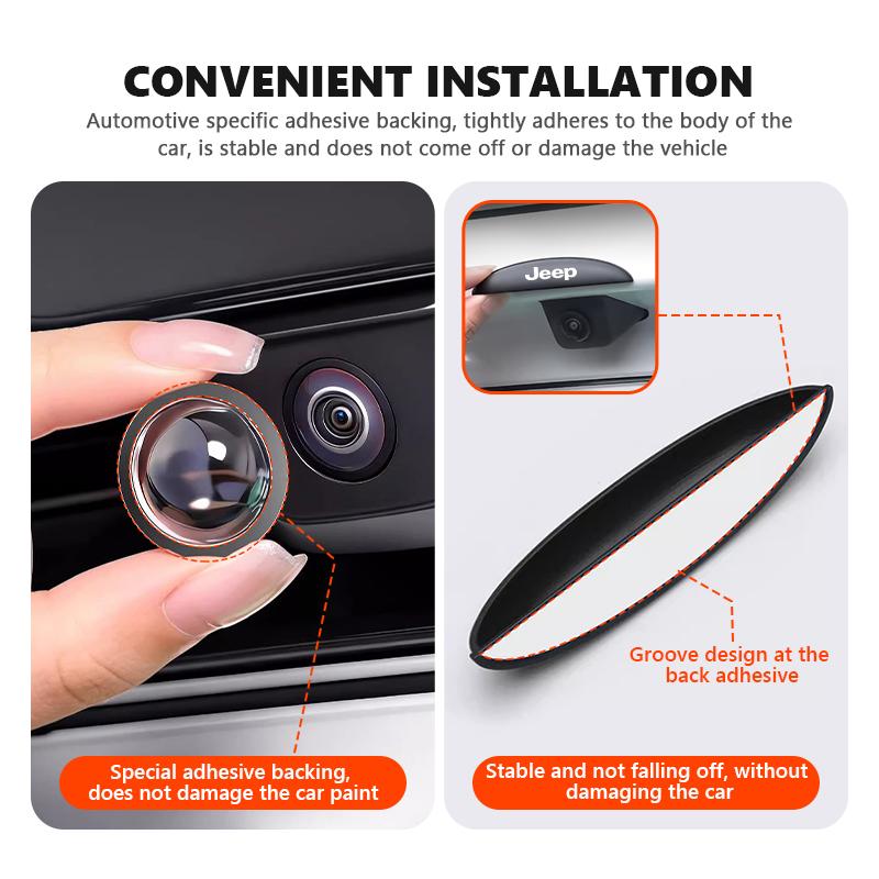 360° Car Rear View Camera Waterproof Lens Protection Cover For Jeep Grand Cherokee Patriot Renegade Compass Wrangler AJV1