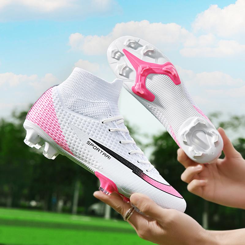 Nowe Męskie Buty Piłkarskie Outdoor Society Profesjonalne Buty Piłkarskie Trawa Antypoślizgowe Buty Sportowe FG Chłopcy Sportowe Treningowe Trampki