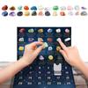 Advent Calendar Countdown Calendar Natural Crystal Gemstones Christmas Ornament Halloween Countdown Box for Kids Adult