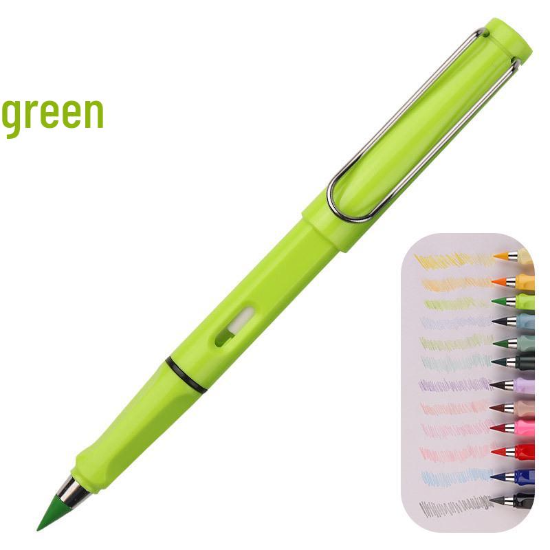 Erasable Posture Correcting Eternal Pencil - 12 Colors, No Sharpening Needed, Durable Lead, Perfect for Kids' Drawing.