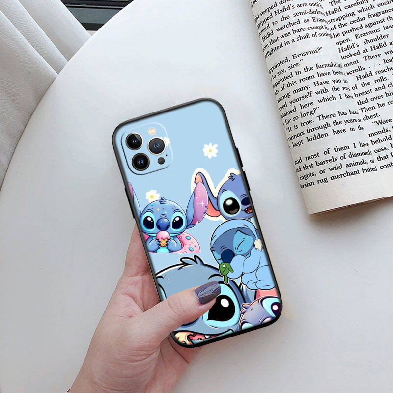 MH84 Lilo Stitch Phone Shell Case for iPhone 7 8 11 12 13 14 15 16 17 16E XS Pro Max XR X SE Air