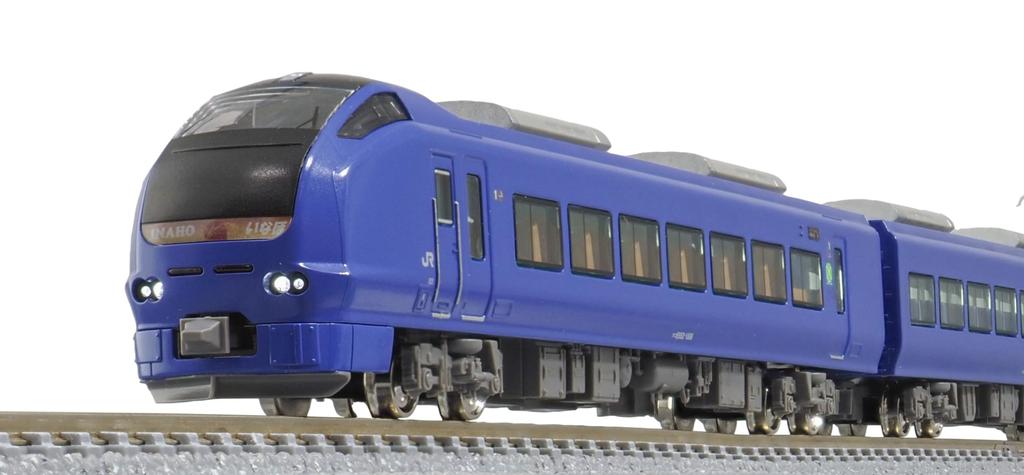 Greenmax N Gauge E653 Series 1000 Inaho, Lapis Lazuli Color, Cooler Cover Replaced, 7-car Set, Motorized, 31762, Model Train, Electric Train