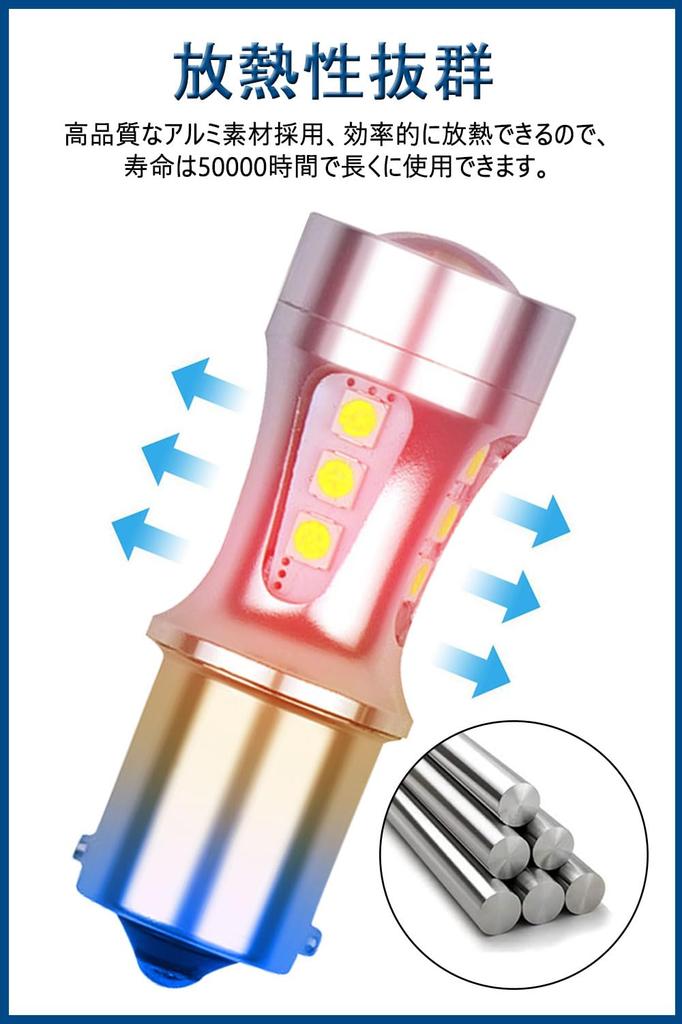 S25 Single Bulb LED Reverse Lamp S25 Different Pin Angle