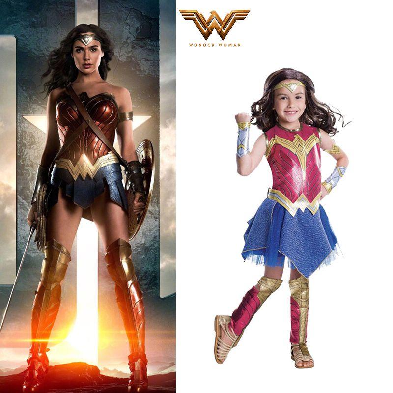 Squisito Costume da Cosplay di Wonder Woman Materiale in Poliestere di Alta Qualità Per Ragazze