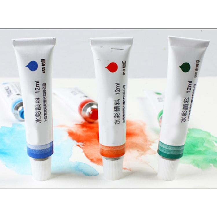 Professional Watercolor Pigment Tubes 12/18/24/36 Color Watercolor Paint (12ml/Tube) for Children Student Art Painting