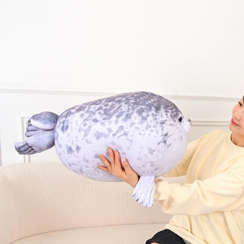 Simulation Seal Doll Sea Lion Doll Sea Animal Plush Toy Soothes Sleep Throw Pillow Aquarium Souvenir