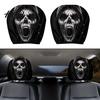 Universal Fit Auto Headrest Covers Scary Ghost Face Car Covers Funny Expression Seat Decor Protectors for SUV Truck Elastic Vehicle Interior