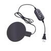 Small Heater Pad 5.9 Inch Silicone Electric Heating Mat for Car Truck Engine Oil Pan Food Warming Black