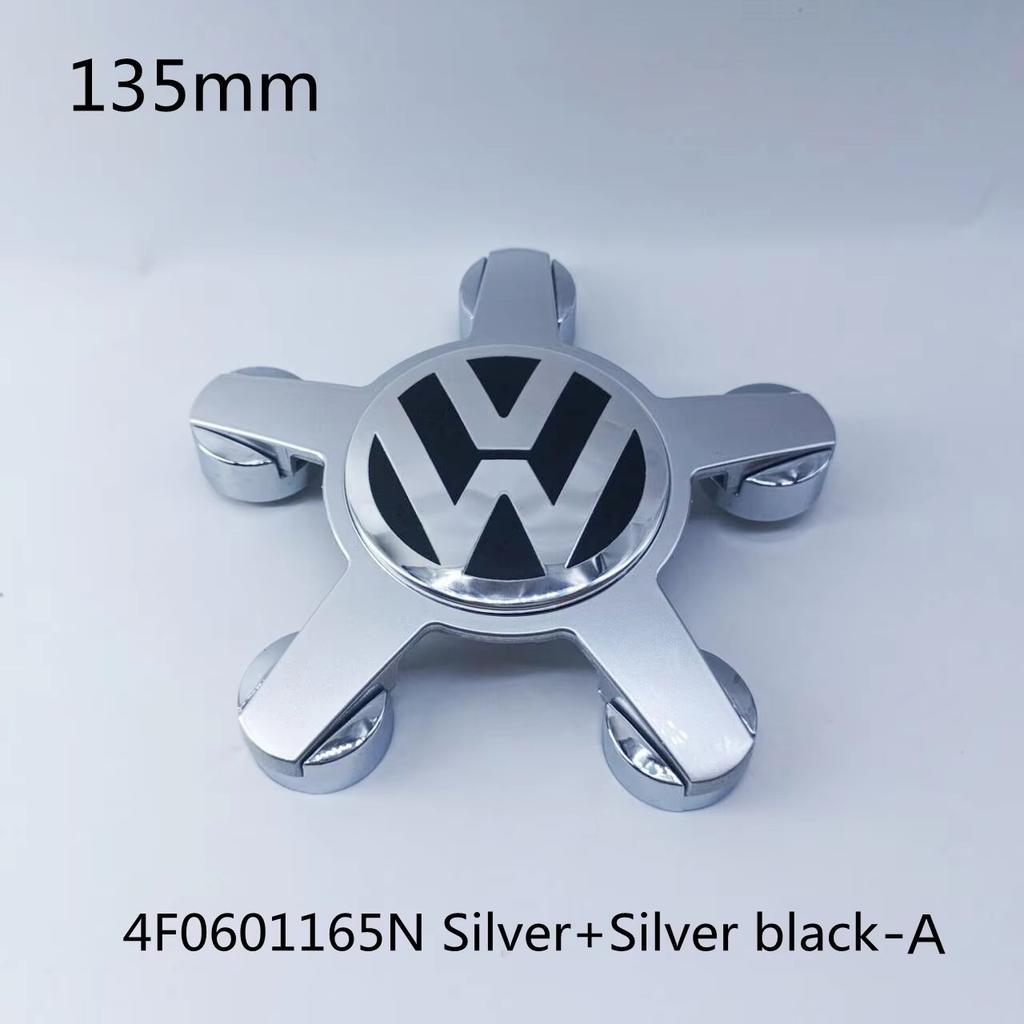 For VOLKSWAGEN VW 4pcs For Volkswagen Golf Polo 135mm 4F0601165N 5Pins Car Wheel Center Caps Rim Hub Cover Hubcap Logo Badge Emb