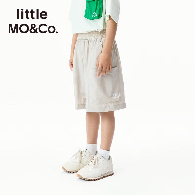 Little MO&Co. Eco-Friendly Quick-Dry Boys Logo Print Summer Shorts 140