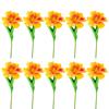 10Pcs Artificial Flower Bouquets Simulation Flowers Bouquets Arrangement for Wedding Party Home Garden Decoration
