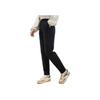 Anta Solid Color Mid Waist Cuffed Fleece Casual Pants Women Pants Black 962357304-1