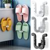 3 Pack Self-adhesive Bathroom Simple Slipper Hooks Toilet Drain Rack Wall-mounted Bedroom Storage Hooks Shoe Drying Rack