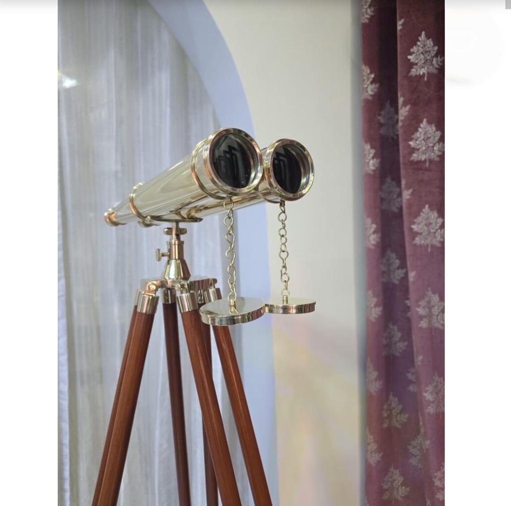 Binoclu din Alamă Gravat Personalizat Telescop Nautic pe Trepied din Lemn Crăciun Ziua Îndrăgostiților Zi de Naștere Sărbătoare Decor pentru Casă Cadou Personalizat