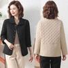 Cappotto Invernale Leggero e Portatile Corto da Mamma Ampio Imbottito in Cotone Capispalla da Mamma di Mezza Età Giacca Imbottita in Cotone da Donna