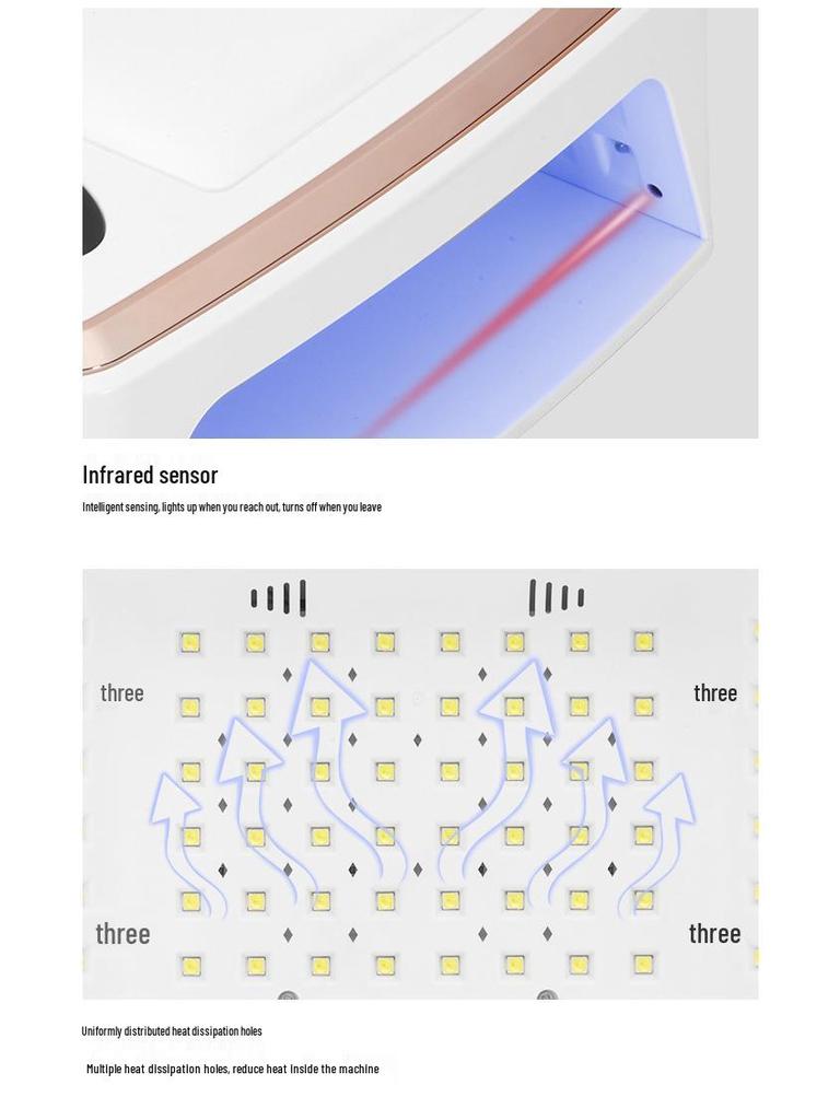 High-Power Wearable UV Nail Lamp & Hand Pillow for Nail Salon
