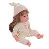 12" Cute Polka Dot Jumpsuit Doll with Rabbit Onesie