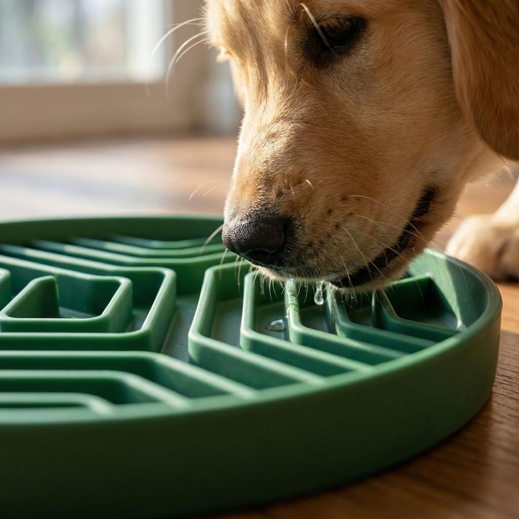 Pet Slow Eating Bowl Dog Silicone Food Bowl Dog Bowl  Dog Meal Basin