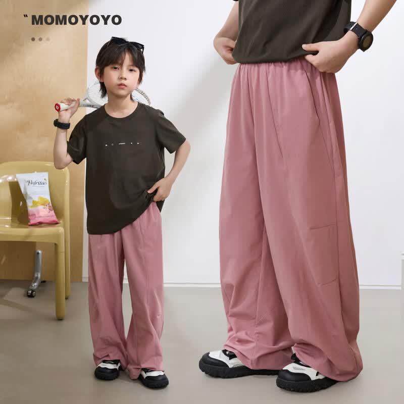 Summer 2026 Kids  Quick-Dry Loose Wide-Leg Pants 120