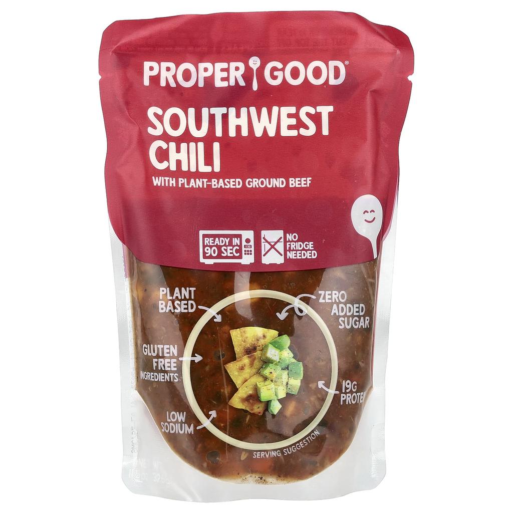 Proper Good, Southwest Chili, Plant-Based Beef and 326g (11.5oz)