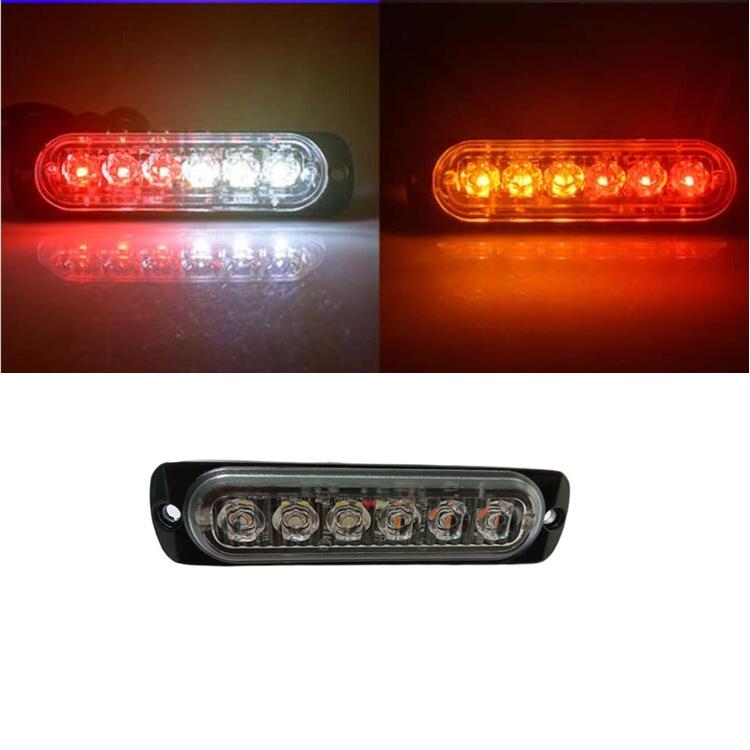 Truck 6-LED Strobe Warning Side Light (12-24V) 