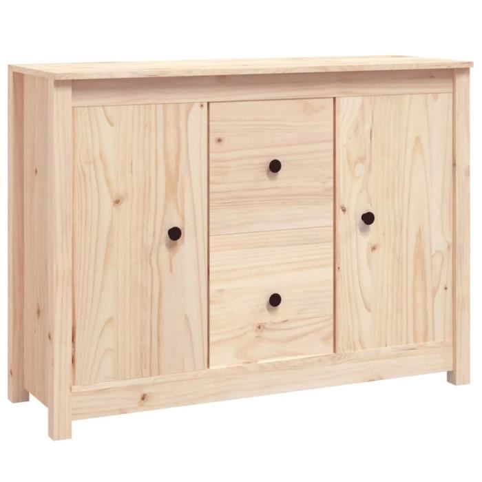 814564 vidaXL Buffet 100x35x74 Cm Solid Pine Wood