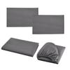 Extra Deep Pocket King Size Sheets Sets Fits Mattress Cover Split Head Flex King Sheet Set Bed Sheets Double Brushed Easy Fit 4 Piece Set FlexTop