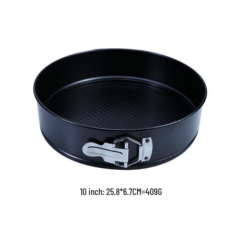 Thickened Carbon Steel Round Springform Cake Pan with Removable Bottom and Non-Stick Surface