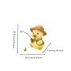 Duck Figurine with Hat Cute Statue Miniature for Tabletop