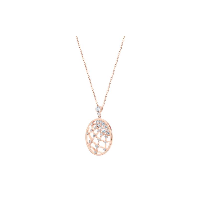 Swarovski Dream Catcher Necklace Women's Pink Gold 5488405
