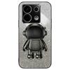 For Xiaomi Poco X6 5G/Redmi Note 13 Pro 5G Case Electroplating Astronaut Kickstand Phone Cover